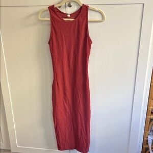 Lululemon Athletica picnic play dress brick rose